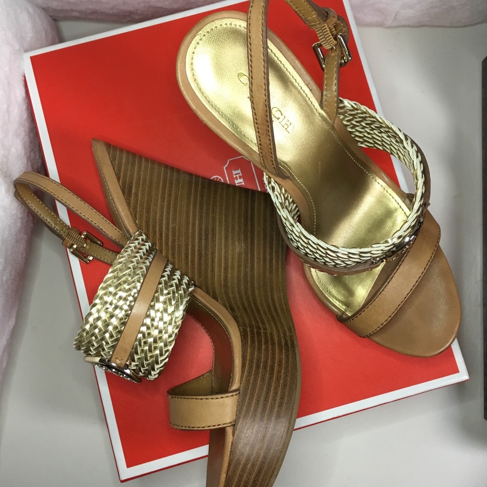 COACH WEDGES gently used